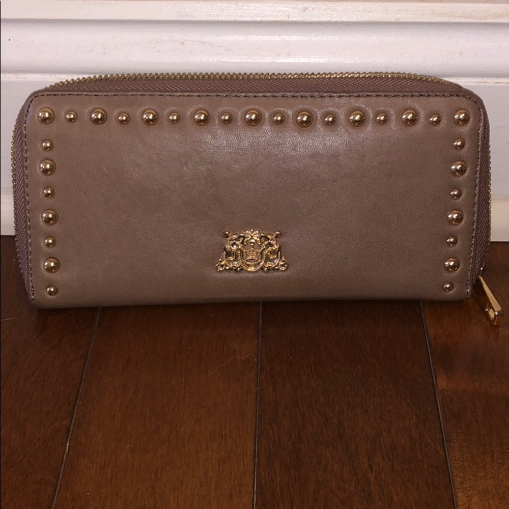 Juicy couture brown leather wallet